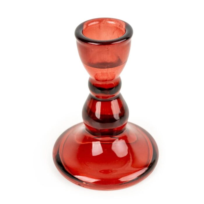Candlelight Small Candleholder - Red